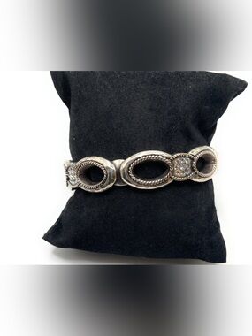 Brighton Silver Hinged Bangle Bracelet - 4710